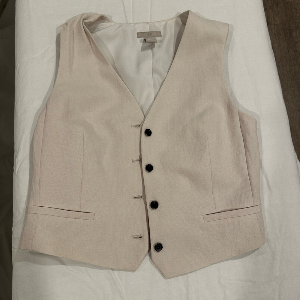 H&M Beige Women’s Vest and Shorts Set
